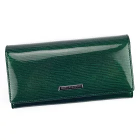   Gregorio LN-100 zöld női marhabőr pénztárca 18.5 x 10 x 3.5 cm