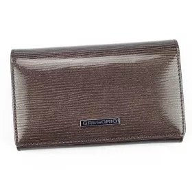   Gregorio LN-101 szürke női marhabőr pénztárca 15.5 x 9.5 x 3.5 cm