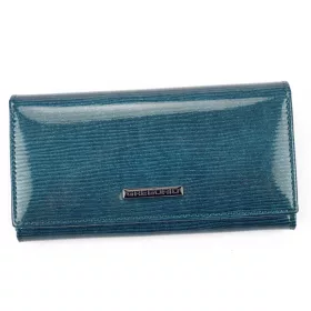  Gregorio LN-107 kék női marhabőr pénztárca 16.5 x 9 x 3.8 cm