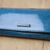 Gregorio LN-107 kék női marhabőr pénztárca 16.5 x 9 x 3.8 cm