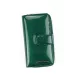 Gregorio LN-116 zöld női marhabőr pénztárca 9.5 x 16.5 x 3.5 cm