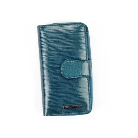   Gregorio LN-116 kék női marhabőr pénztárca 9.5 x 16.5 x 3.5 cm