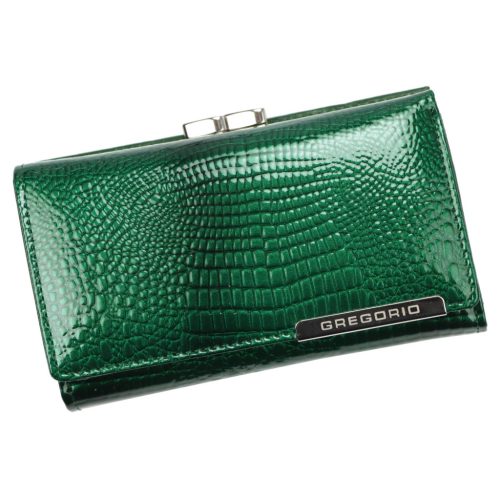 Gregorio GF108 zöld női bőr pénztárca 14.5 x 8.5 x 3 cm 