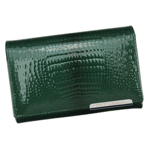 Gregorio GF112 zöld női bőr pénztárca 15 x 10 x 3 cm 