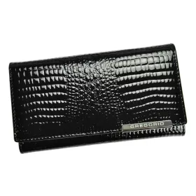   Gregorio GF114 zöld lakkbőr női pénztárca 17.5 x 9.5 x 3.3 cm