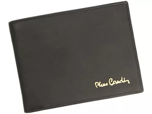 Pierre Cardin TILAK28 325 RFID fekete férfi bőr pénztárca 12 x 9.5 x 2.5 cm