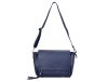 Pierre Cardin FRZ 1587 kék női bőr válltáska, oldaltáska 39 x 23 x 13 cm