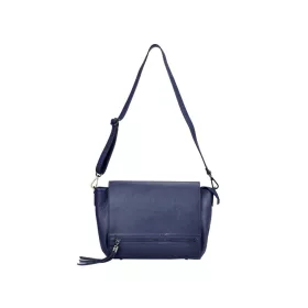   Pierre Cardin FRZ 1587 kék női bőr válltáska, oldaltáska 39 x 23 x 13 cm