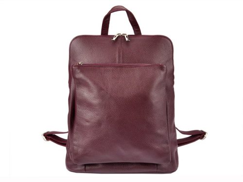 Patrizia 518-001 bordó női marhabőr hátizsák 30 x 38 x 16 cm