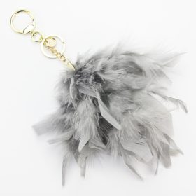 Gregorio Zawieszka pióra szürke kulcstartó 20 cm