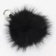 Gregorio Zawieszka pompon fekete rostbőr kiegészítő 18 cm