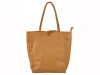 Patrizia 27-002 Z konyakbarna női bőr válltáska 39 x 36 x 14 cm