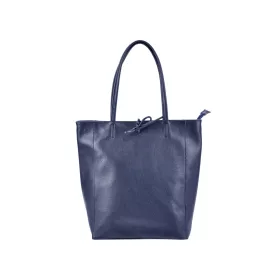   Patrizia 27-002 Z sötétkék női bőr válltáska, shopper 39 x 36 x 14 cm