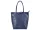 Patrizia 27-002 Z sötétkék női bőr válltáska, shopper 39 x 36 x 14 cm