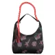 Desigual fekete virágmintás női válltáska 35 x 37 x 8 cm