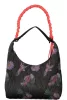 Desigual fekete virágmintás női válltáska 35 x 37 x 8 cm