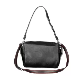   Desigual női, növény mintás fekete válltáska 25 x 20 x 12 cm