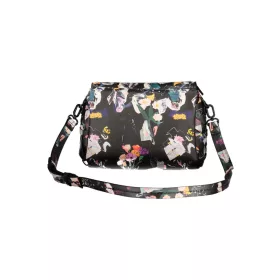   Desigual fekete színes virágmintás női válltáska 24 x 15 x 9 cm