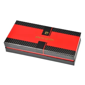   Pierre Cardin TILAK29 377 fekete-piros marhabőr irattartó 15.5 x 6.5 x 1.8 cm
