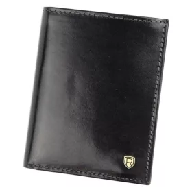   Rovicky TW-01-RVT fekete férfi marhabőr pénztárca 8 x 10 cm