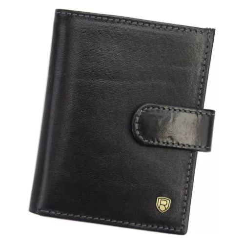 Rovicky TW-04-RVT RFID fekete férfi bőr irattartó 7.5 x 10 x 2 cm