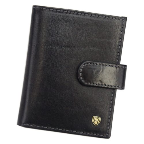 Rovicky TW-04-RVT RFID fekete férfi bőr irattartó 7.5 x 10 x 2 cm