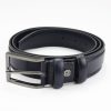 Pierre Cardin VNG 090 GF kék férfi marhabőr öv 3.5 cm