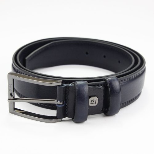 Pierre Cardin VNG 090 GF kék férfi marhabőr öv 3.5 cm