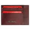 Pierre Cardin EKO06 P020 bordó férfi bőr kártyatartó 12,5 x 9 cm