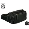 Wild 2506-MH fekete férfi bőr övtáska 40 x 15 x 9 cm