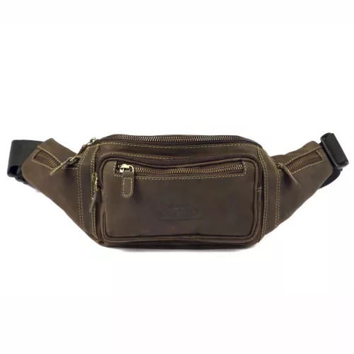 Wild 2506-MH barna férfi bőr övtáska 40 x 15 x 9 cm