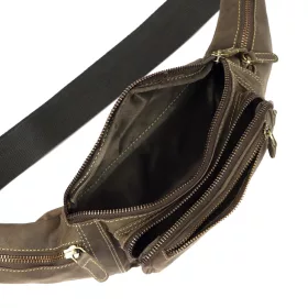Wild 2506-MH barna férfi bőr övtáska 40 x 15 x 9 cm