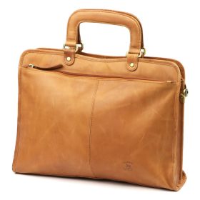   Always Wild CP151 CBH konyakbarna férfi marhabőr aktatáska, oldaltáska 40 x 31 x 10 cm