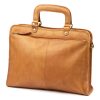 Always Wild CP151 CBH konyakbarna férfi marhabőr aktatáska, oldaltáska 40 x 31 x 10 cm