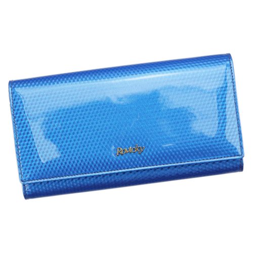 Rovicky 8803-SBR RFID kék női bőr pénztárca 19.5 x 11 x 3.5 cm