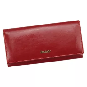   Rovicky 8805-BPR RFID piros női bőr pénztárca 19 x 9 x 3.5 cm