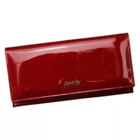   Rovicky 8805-SBR RFID piros női bőr pénztárca 19 x 9 x 3.5 cm