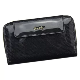   Rovicky 8808-SBR RFID fekete női bőr pénztárca 17 x 10 x 3.5 cm