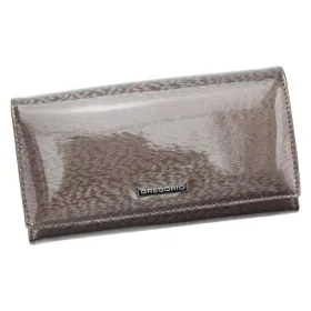   Gregorio PT-121 szürke női marhabőr pénztárca 20 x 10 x 4 cm