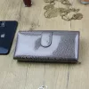 Gregorio PT-121 szürke női marhabőr pénztárca 20 x 10 x 4 cm