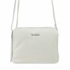 Pierre Cardin FRZ 1655 fehér női bőr válltáska, oldaltáska 24 x 18.5 x 10 cm