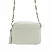 Pierre Cardin FRZ 1652 fehér női bőr válltáska, oldaltáska 23 x 17 x 8 cm