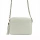 Pierre Cardin FRZ 1652 fehér női bőr válltáska, oldaltáska 23 x 17 x 8 cm