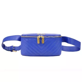   Pierre Cardin FRZ 1660 SAVAGE kék női bőr övtáska, crossbody 22 x 11 x 7 cm