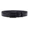Pierre Cardin PSN 6205 kék férfi marhabőr öv 3.5 cm