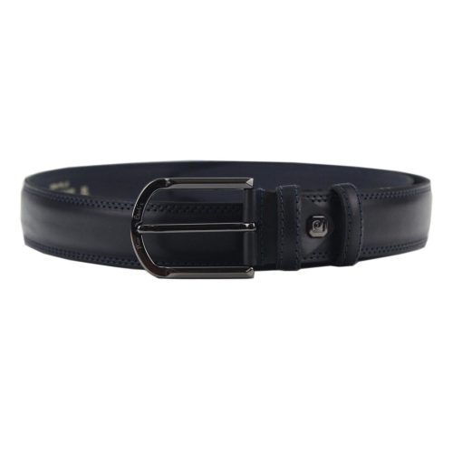 Pierre Cardin PSN 6205 kék férfi marhabőr öv 3.5 cm