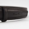 Pierre Cardin PSN 6205 kék férfi marhabőr öv 3.5 cm
