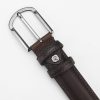 Pierre Cardin PSN 6205 kék férfi marhabőr öv 3.5 cm