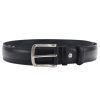 Pierre Cardin PSN 6209 fekete férfi marhabőr öv 4 cm