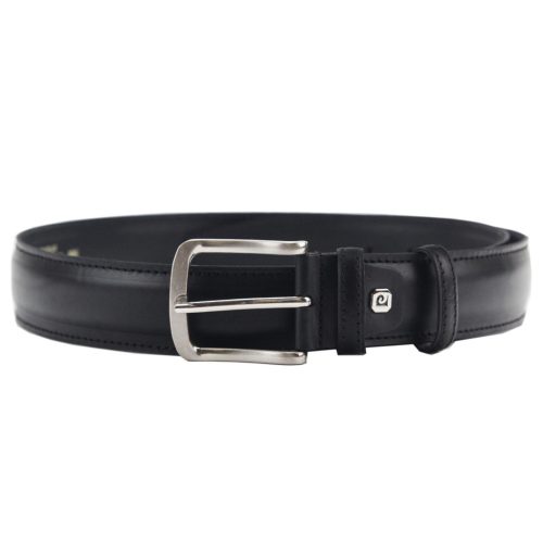 Pierre Cardin PSN 6209 fekete férfi marhabőr öv 4 cm